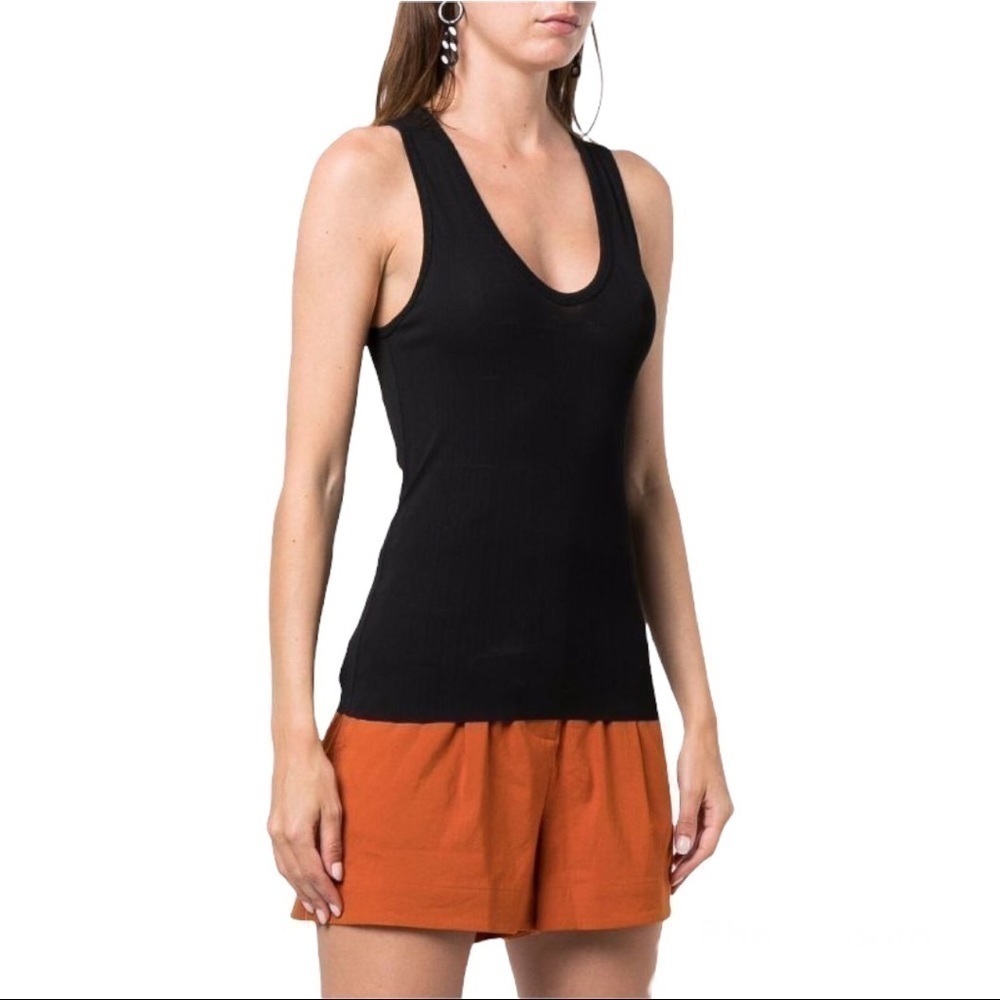 Rag & Bone ribbed-knit sleeveless tank top size XXS Color Black